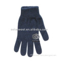 Wool knitted long finger sports glove